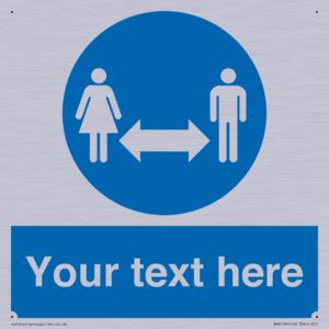 MH6138: Social Distance Custom sign