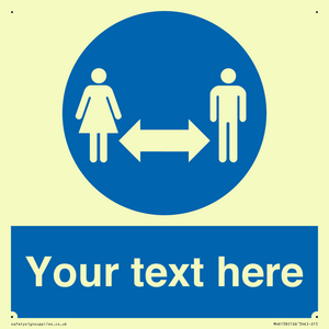 MH6138: Social Distance Custom sign