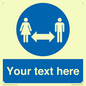 MH6138: Social Distance Custom sign