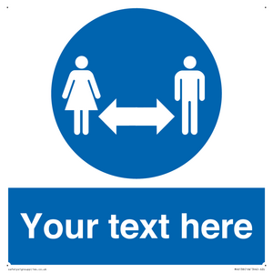 MH6138: Social Distance Custom sign