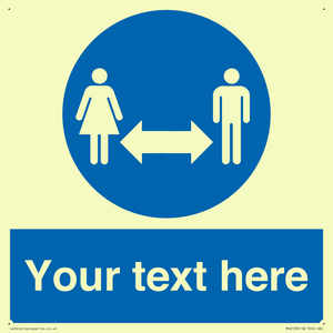 MH6138: Social Distance Custom sign