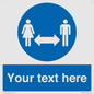 MH6138: Social Distance Custom sign