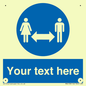 MH6138: Social Distance Custom sign