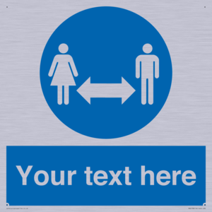MH6138: Social Distance Custom sign