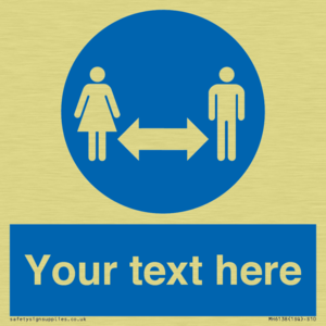 MH6138: Social Distance Custom sign