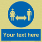 MH6138: Social Distance Custom sign
