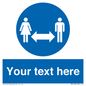 MH6138: Social Distance Custom sign