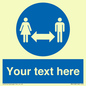 MH6138: Social Distance Custom sign