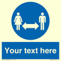 MH6138: Social Distance Custom sign