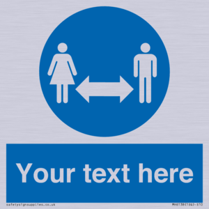 MH6138: Social Distance Custom sign