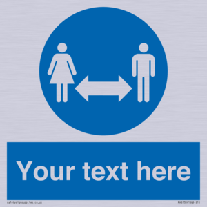 MH6138: Social Distance Custom sign