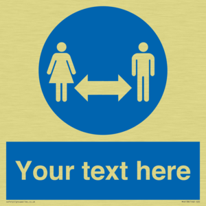 MH6138: Social Distance Custom sign