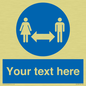 MH6138: Social Distance Custom sign