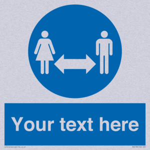 MH6138: Social Distance Custom sign