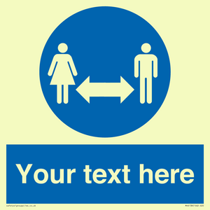 MH6138: Social Distance Custom sign