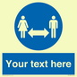 MH6138: Social Distance Custom sign
