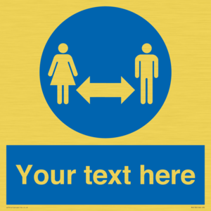 MH6138: Social Distance Custom sign