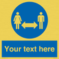 MH6138: Social Distance Custom sign