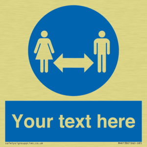 MH6138: Social Distance Custom sign