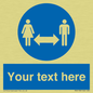 MH6138: Social Distance Custom sign