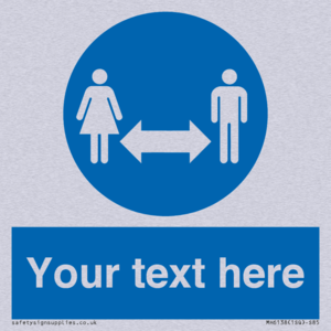 MH6138: Social Distance Custom sign
