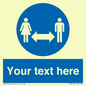 MH6138: Social Distance Custom sign