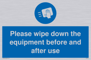 MH6159: Please wipe down the equipment before and after use