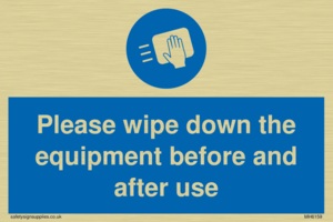 MH6159: Please wipe down the equipment before and after use