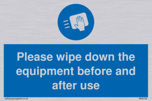 MH6159: Please wipe down the equipment before and after use