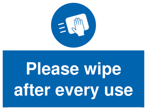 MH6160: Please wipe after every use