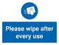MH6160: Please wipe after every use
