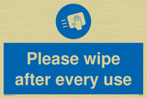 MH6160: Please wipe after every use