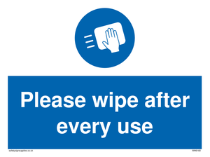 MH6160: Please wipe after every use