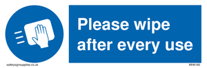 MH6160: Please wipe after every use