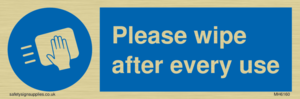 MH6160: Please wipe after every use
