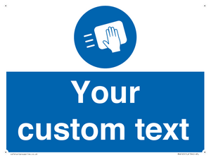 MH6165: Custom Disinfect Sign