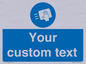 MH6165: Custom Disinfect Sign