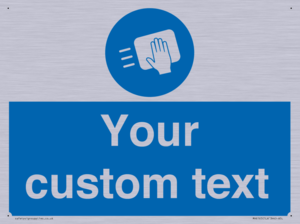 MH6165: Custom Disinfect Sign