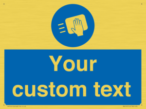 MH6165: Custom Disinfect Sign