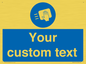 MH6165: Custom Disinfect Sign