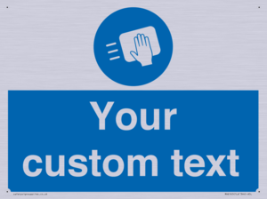 MH6165: Custom Disinfect Sign