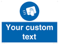MH6165: Custom Disinfect Sign