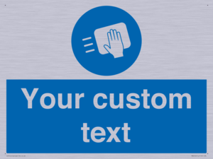 MH6165: Custom Disinfect Sign