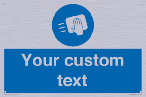 MH6165: Custom Disinfect Sign