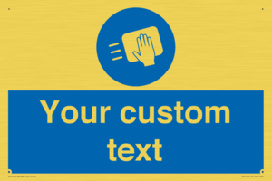 MH6165: Custom Disinfect Sign