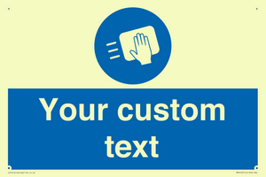 MH6165: Custom Disinfect Sign