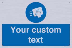 MH6165: Custom Disinfect Sign