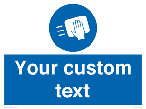 MH6165: Custom Disinfect Sign