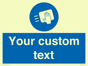 MH6165: Custom Disinfect Sign