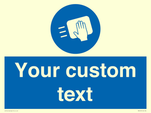 MH6165: Custom Disinfect Sign